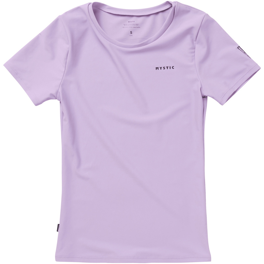 2025 Mystic Womens Star Short Sleeve Rash Vest 35001.250211 - Pink / Purple